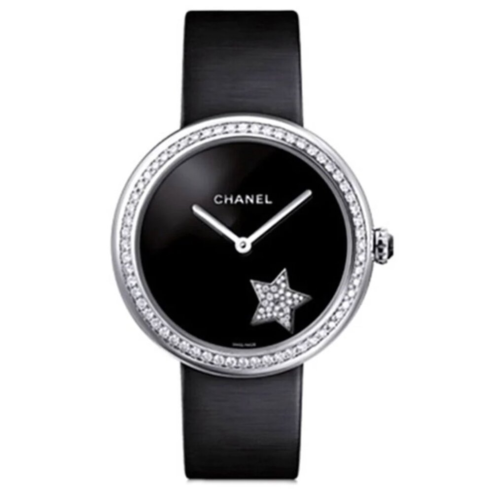⭐️Chanel⭐️Mademoiselle Diamond White Gold Prive Watch H2928